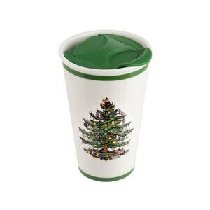 New Spode Christmas Tree Hot and Cold Drink‎ Travel Mug Cofee